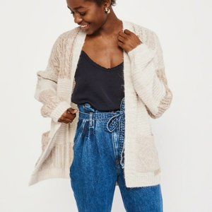 Abercrombie & Fitch Color-Block Open Cardigan